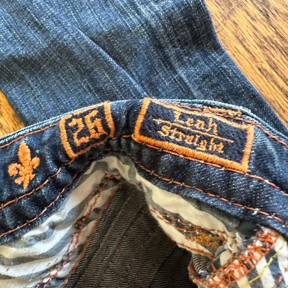 Rock Revival Leah Straight Jeans Size 26 - Picture 3 of 5